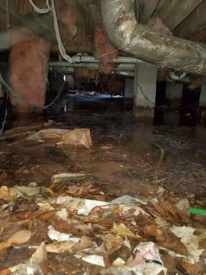 Crawl space flood assessment for Commercial Water Damage Restoration in Frostburg