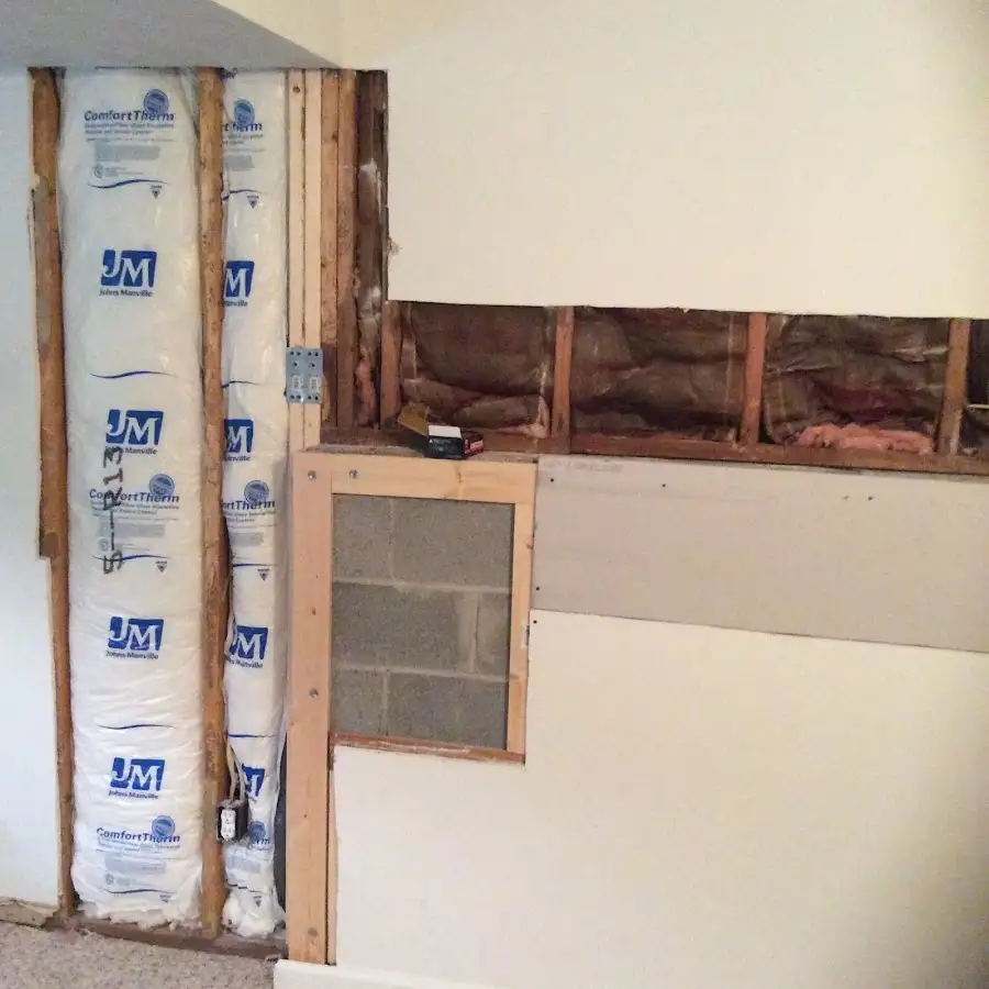 Wall insulation replacement during Structural Drying in Frostburg